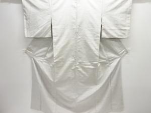 枝花模様織り出し手織り紬着物